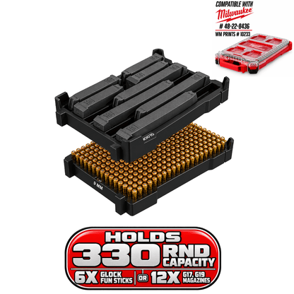 Made for Milwaukee Packouts Glock Magazine Inserts. - WM Prints LLC