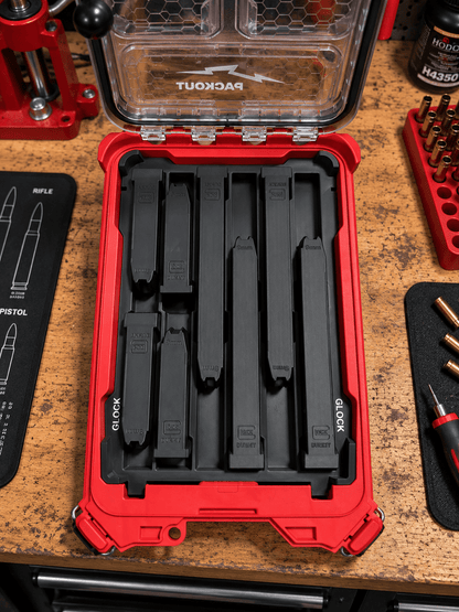 Made for Milwaukee Packouts Glock Magazine Inserts. - WM Prints LLC