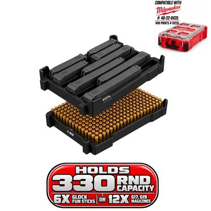 Made for Milwaukee Packouts Glock Magazine Inserts. - WM Prints LLC