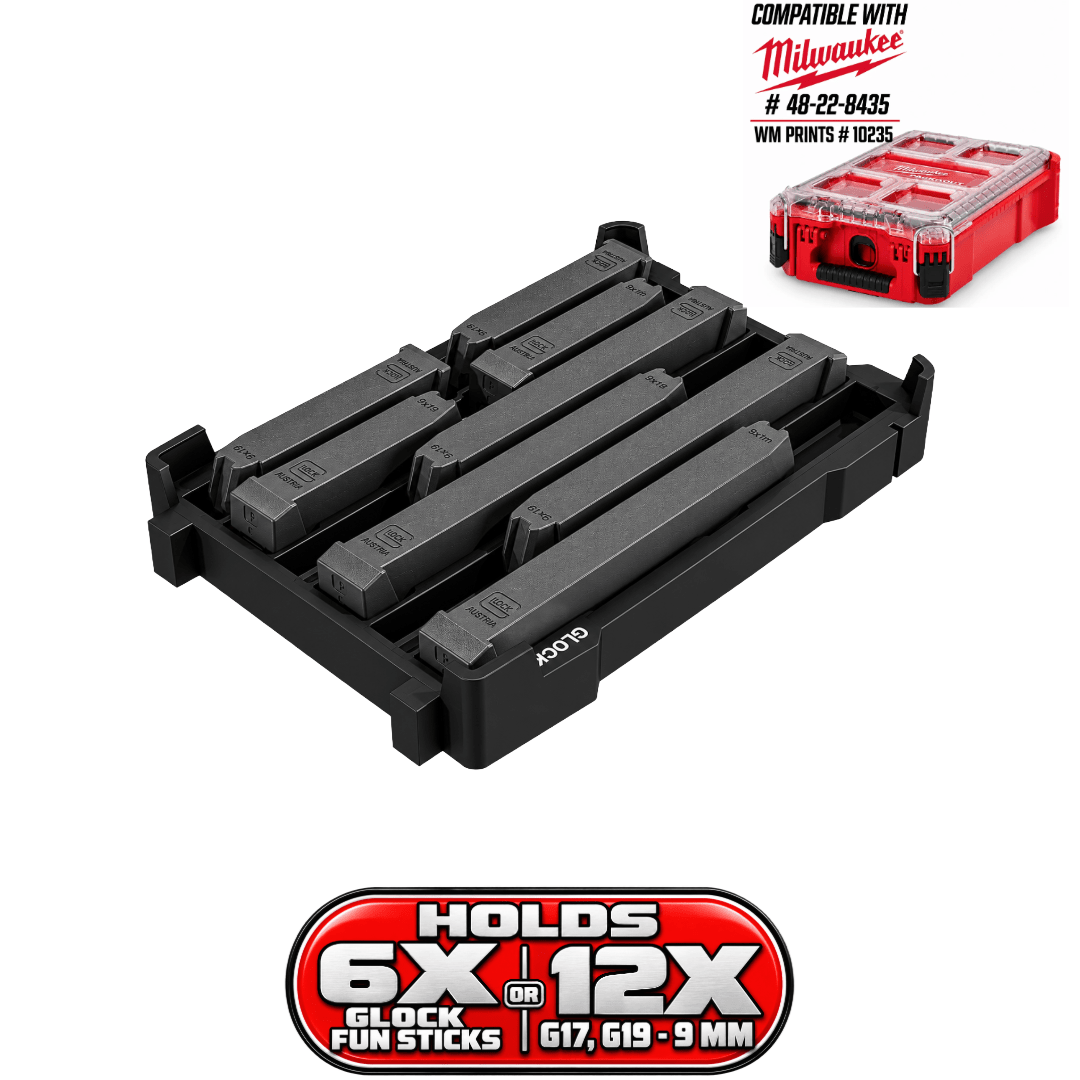 Made for Milwaukee Packouts Glock Magazine Inserts. - WM Prints LLC