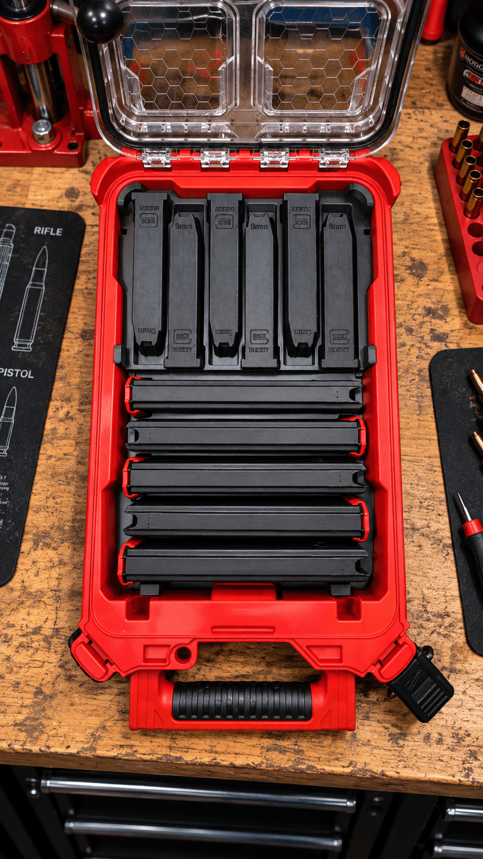 Made for Milwaukee Packouts Glock Magazine Inserts. - WM Prints LLC
