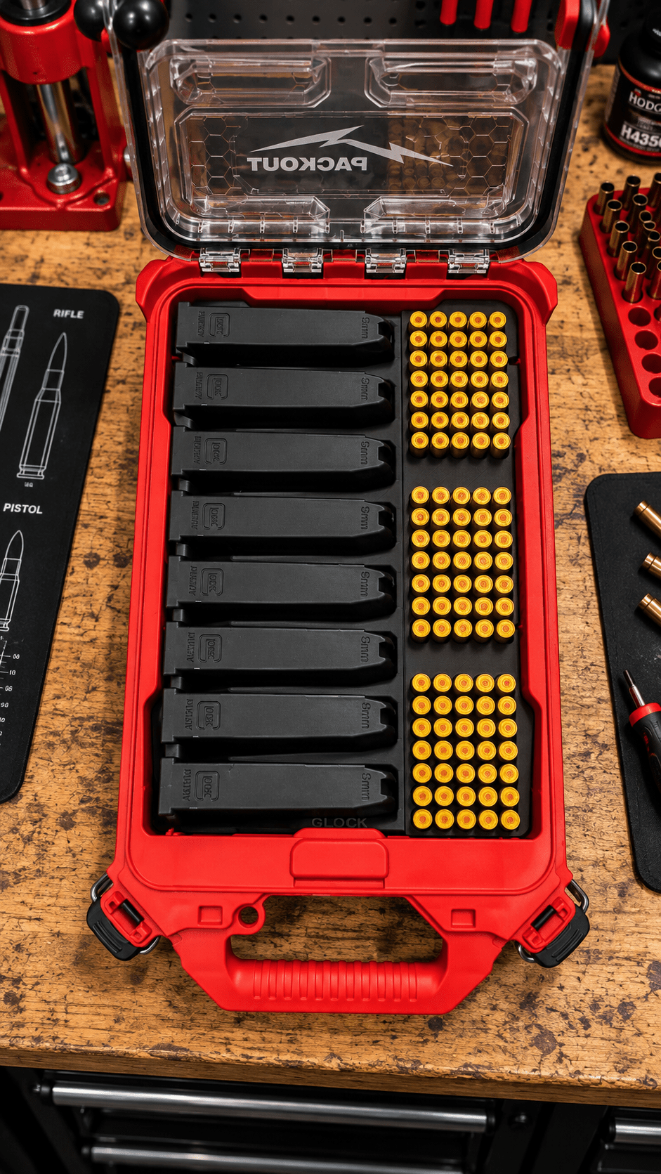 Made for Milwaukee Packouts Glock Magazine Inserts. - WM Prints LLC