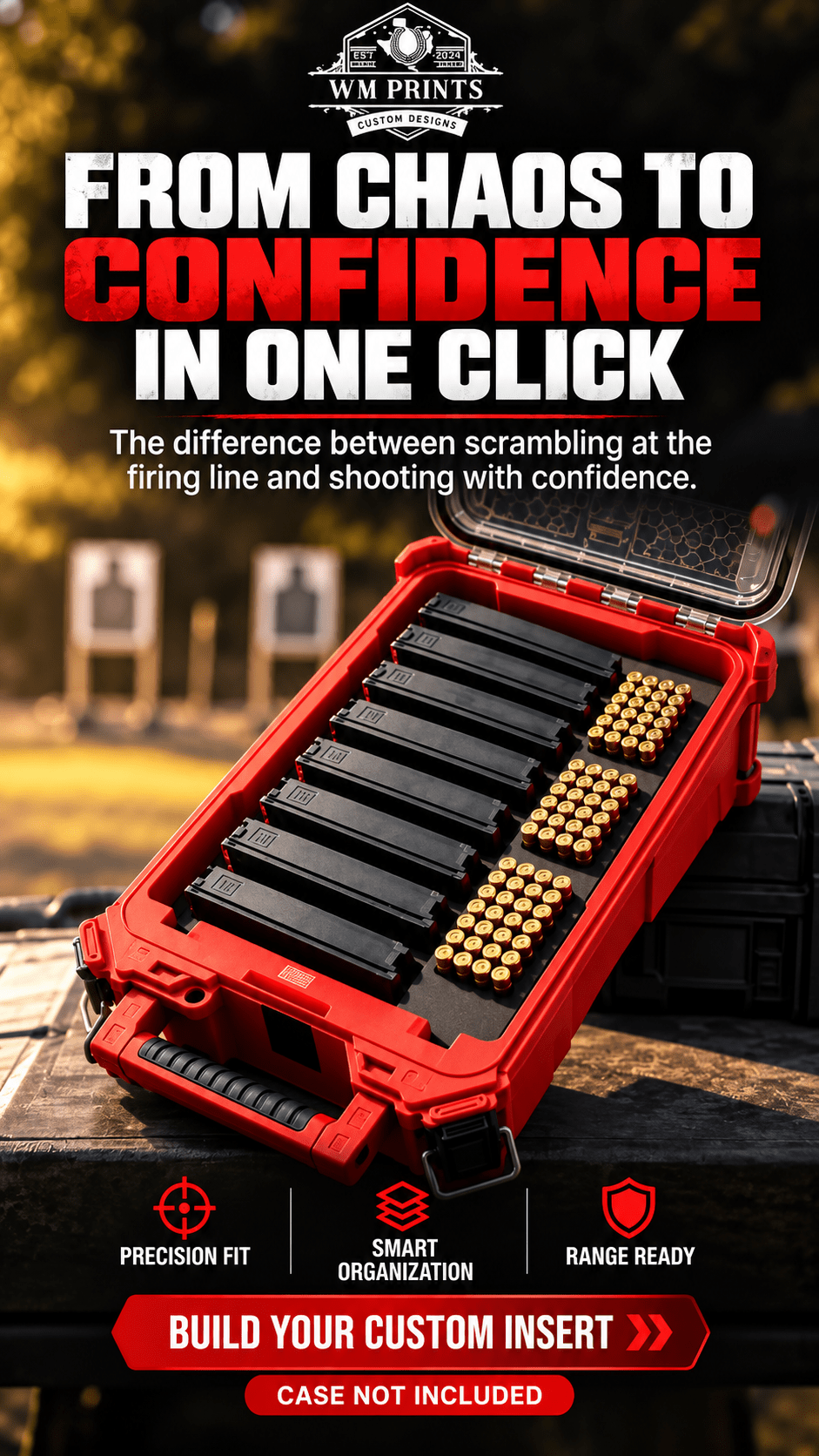 Made for Milwaukee Packouts Glock Magazine Inserts. - WM Prints LLC