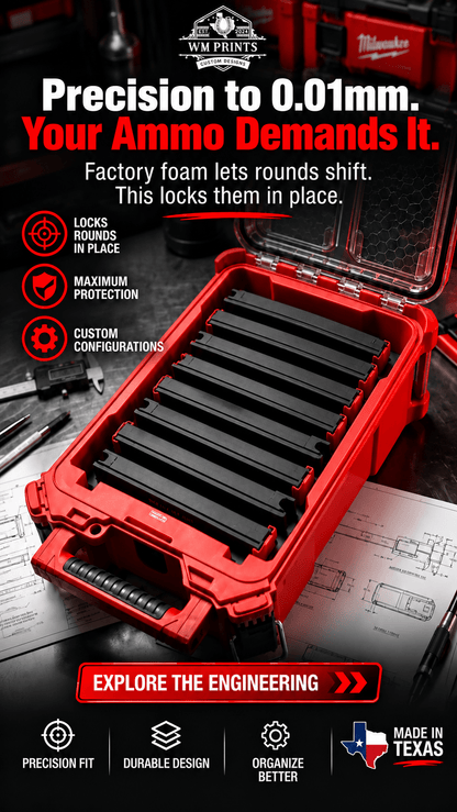 Made for Milwaukee Packouts Magpul Magazine Inserts. - WM Prints LLC