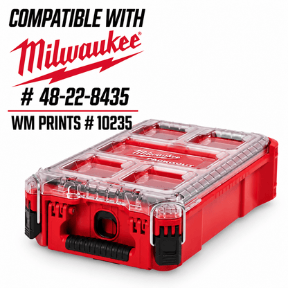 Made for Milwaukee Packouts Miscellaneous inserts for models 48-22-8430 and 48-22-8435. - WM Prints LLC
