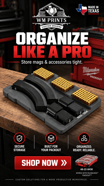 Made for Milwaukee Packouts Ruger 10-22 LR Insert - WM Prints LLC