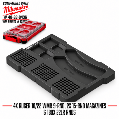 Made for Milwaukee Packouts Ruger 10-22 WMR Insert - WM Prints LLC