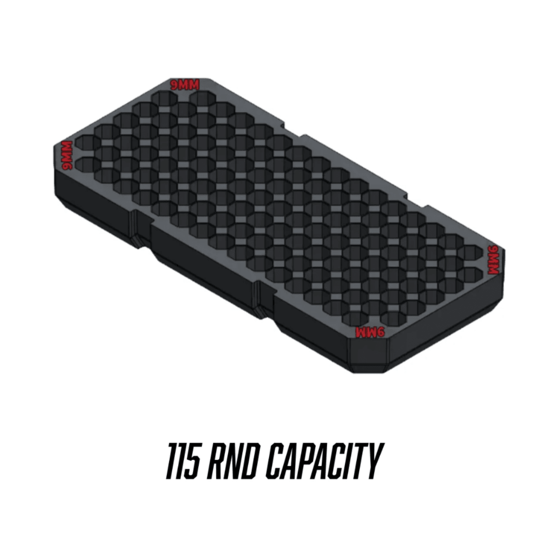 Made for Milwaukee Packouts Slim low profile Ammo Inserts. - WM Prints LLC