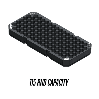 Made for Milwaukee Packouts Slim low profile Ammo Inserts. - WM Prints LLC