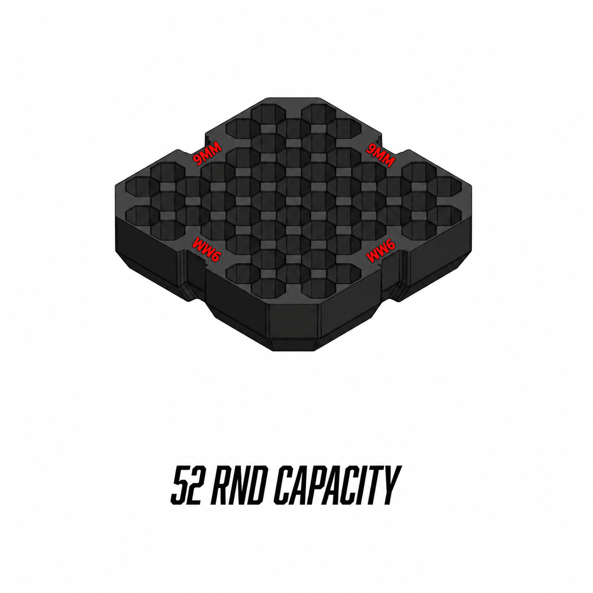Made for Milwaukee Packouts Slim low profile Ammo Inserts. - WM Prints LLC