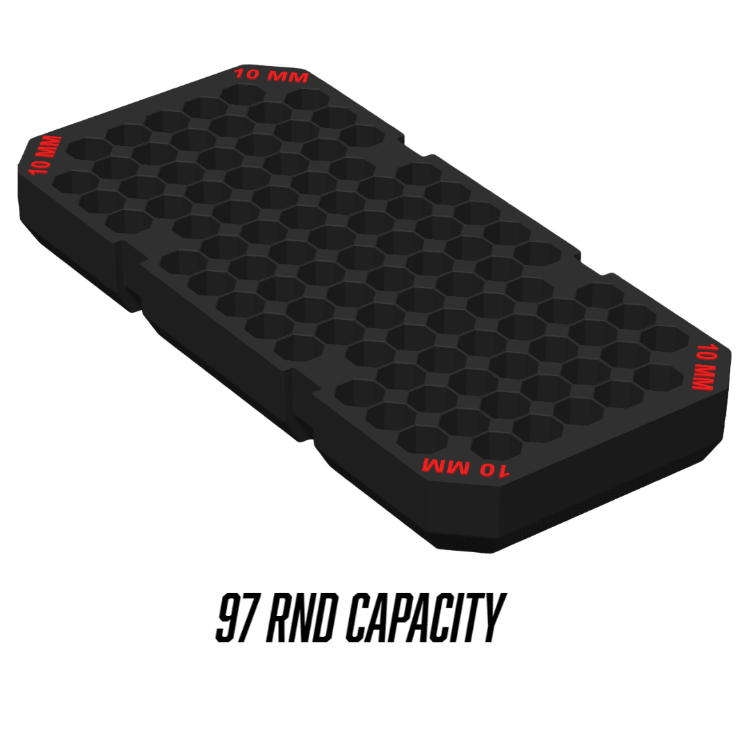 Made for Milwaukee Packouts Slim low profile Ammo Inserts. - WM Prints LLC
