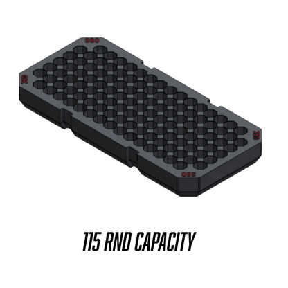 Made for Milwaukee Packouts Slim low profile Ammo Inserts. - WM Prints LLC