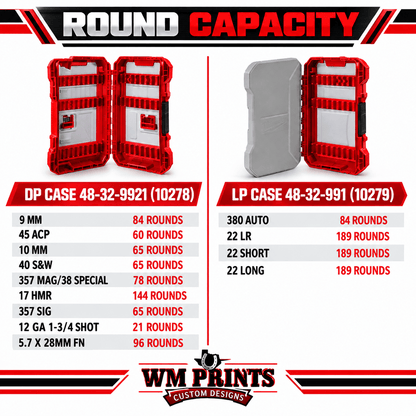 Made for Milwaukee Shockwave Ammo Inserts. - WM Prints LLC