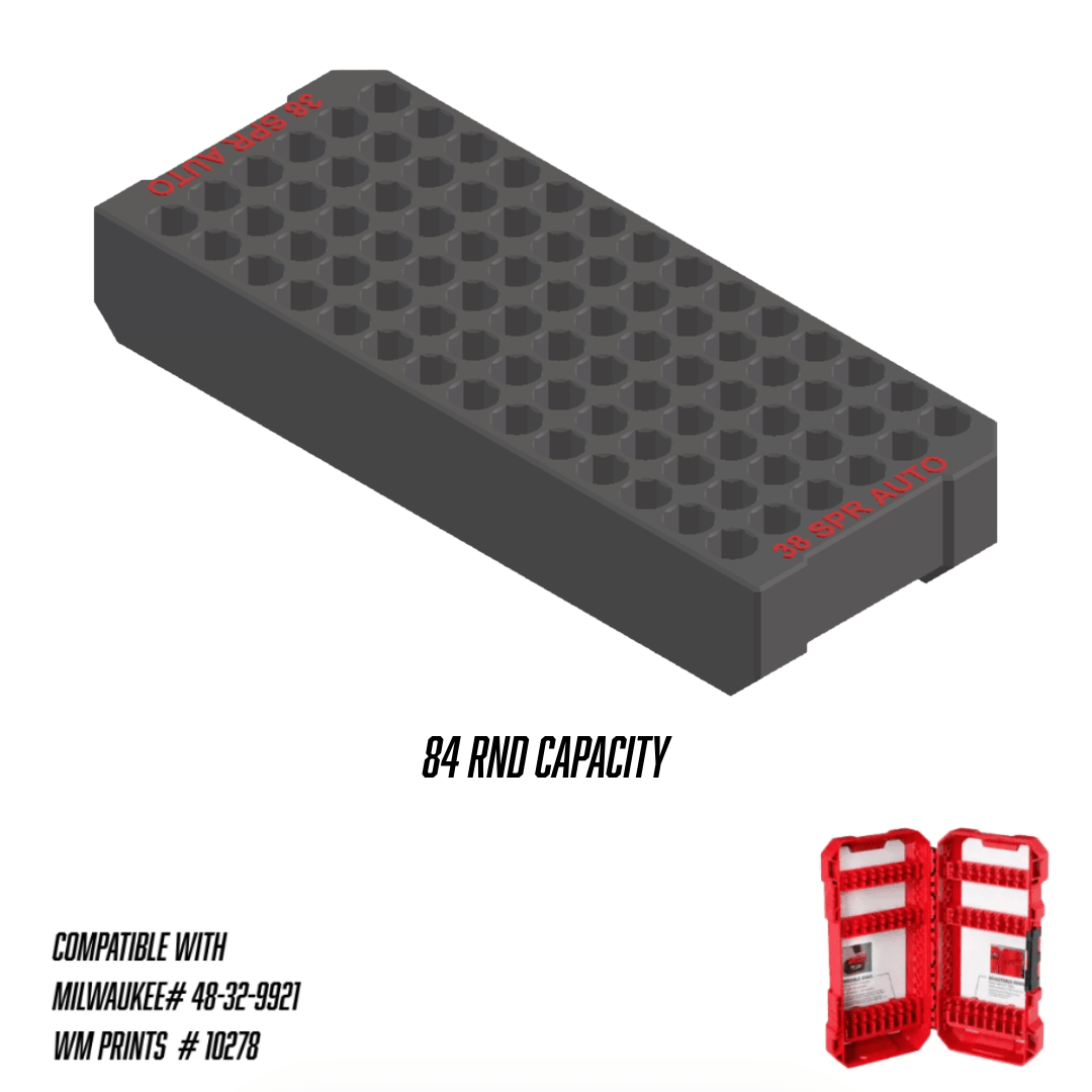 Made for Milwaukee Shockwave Ammo Inserts. - WM Prints LLC