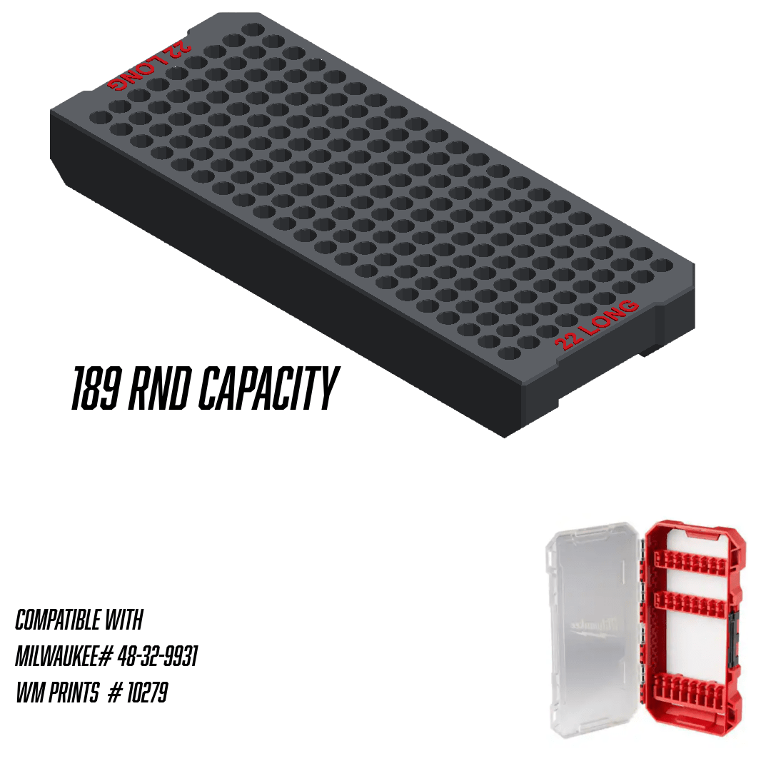 Made for Milwaukee Shockwave Ammo Inserts. - WM Prints LLC