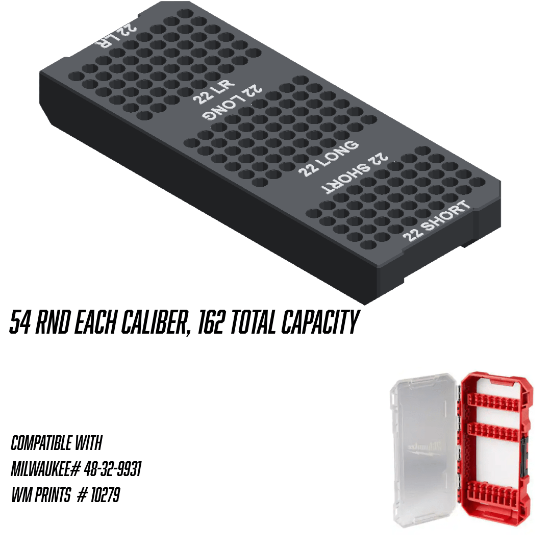Made for Milwaukee Shockwave Ammo Inserts. - WM Prints LLC