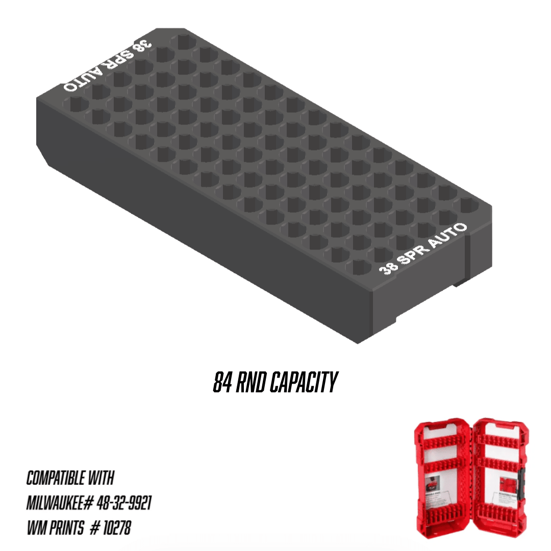 Made for Milwaukee Shockwave Ammo Inserts. - WM Prints LLC
