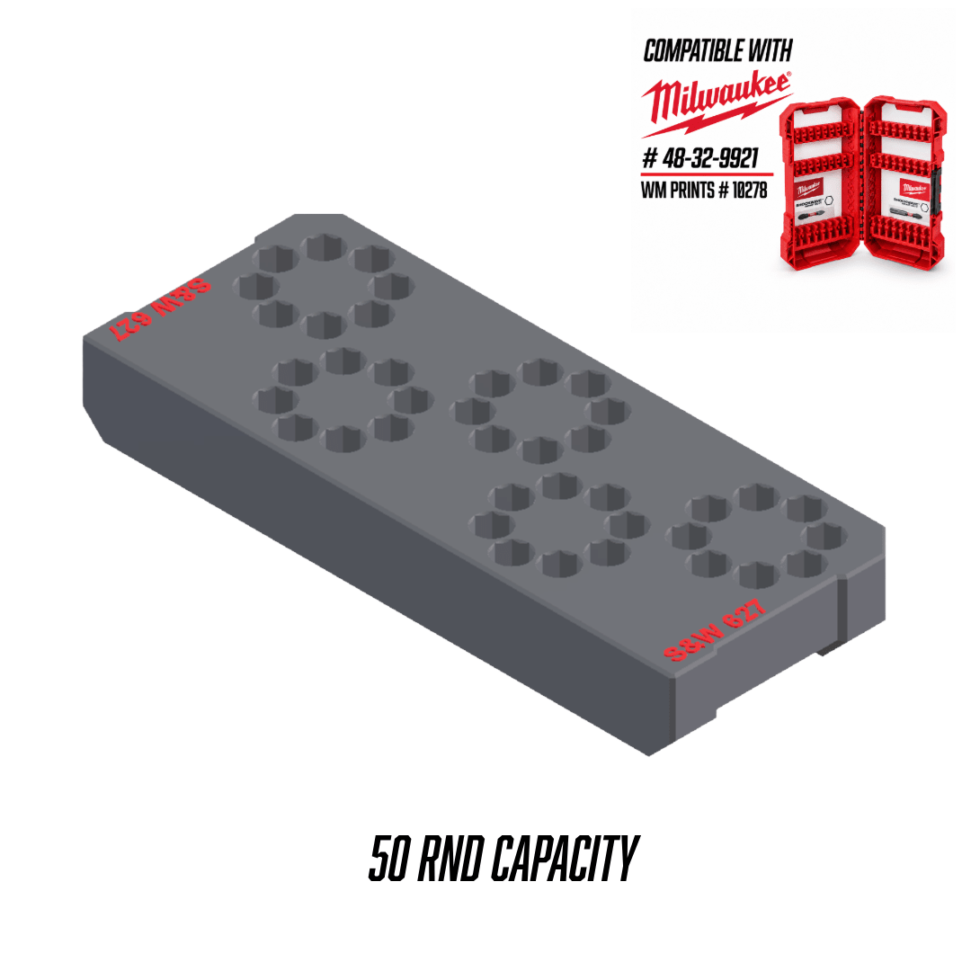 Made for Milwaukee SHOCKWAVE™ Revolver Moon Clip Inserts - WM Prints LLC