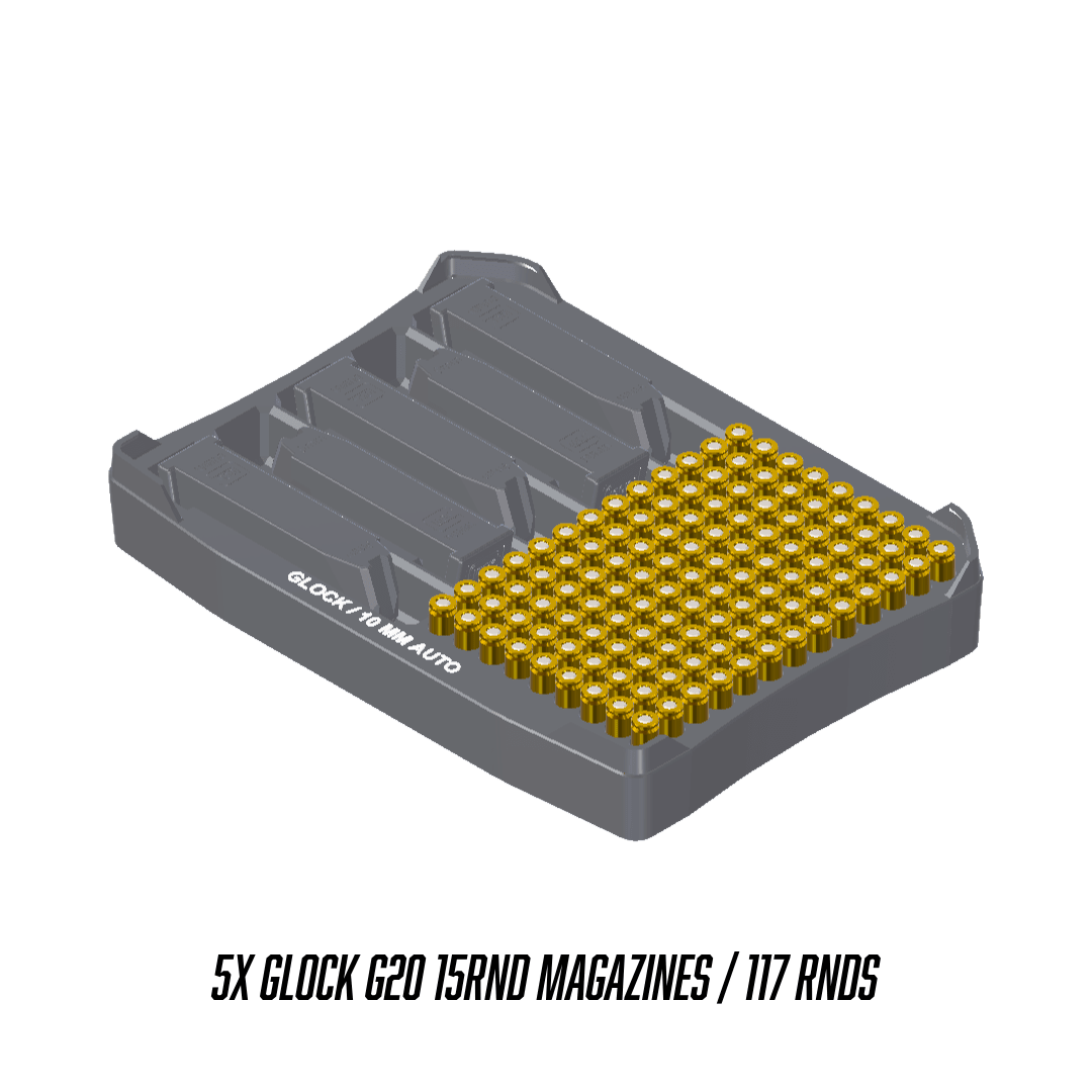 Made for Pelican Vault V100 Pistol ammo double stack inserts - WM Prints LLC