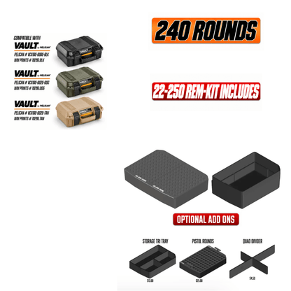 Made for Pelican Vault V100 Rifle Range kits. - WM Prints LLC