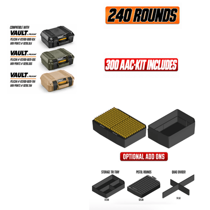 Made for Pelican Vault V100 Rifle Range kits. - WM Prints LLC