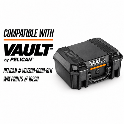 Made for Pelican™ Vault V300 Ammo Insert kits. - WM Prints LLC