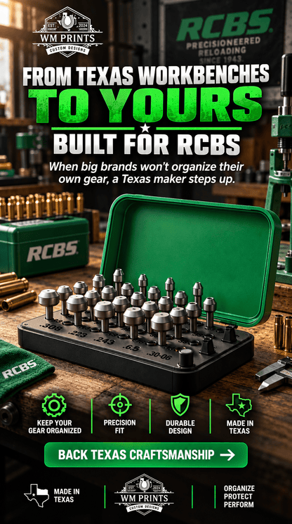 Made for RCBS Case Trimmer Pilots Holder. - WM Prints LLC
