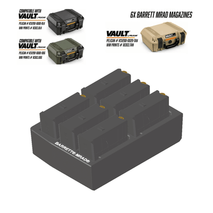 Made for Vault by Pelican™ V200 Left and Right Ammo inserts. - WM Prints LLC