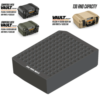 Made for Vault by Pelican™ V200 Left and Right Ammo inserts. - WM Prints LLC