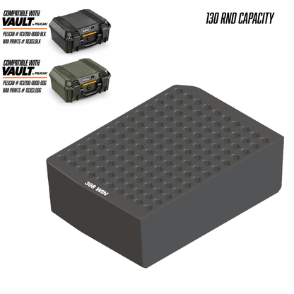 Made for Vault by Pelican™ V200 Left and Right Ammo inserts. - WM Prints LLC