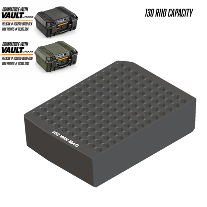 Made for Vault by Pelican™ V200 Left and Right Ammo inserts. - WM Prints LLC