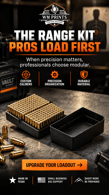 Made for Vault by Pelican™ V200 Rifle Range Kits. - WM Prints LLC