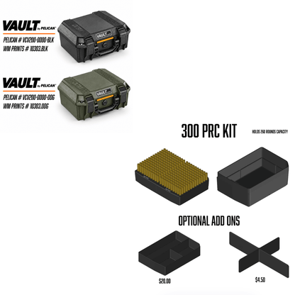 Made for Vault by Pelican™ V200 Rifle Range Kits. - WM Prints LLC