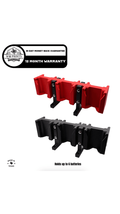 Milwaukee M18 battery holder - WM Prints LLC