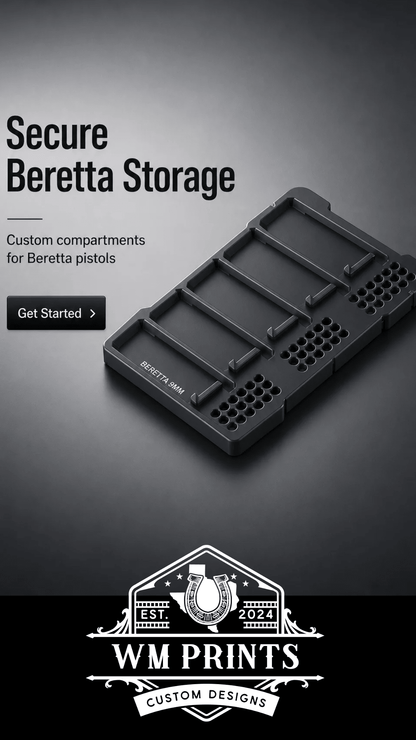 Milwaukee Packout Beretta compatible inserts. - WM Prints LLC