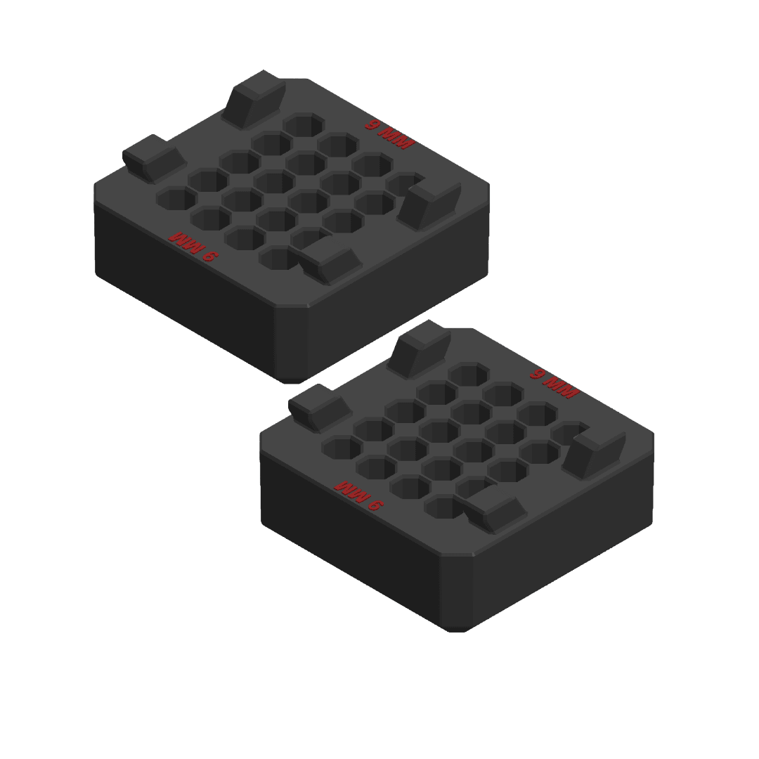 Milwaukee Packout compatible Ammo Inserts double stack. - WM Prints LLC