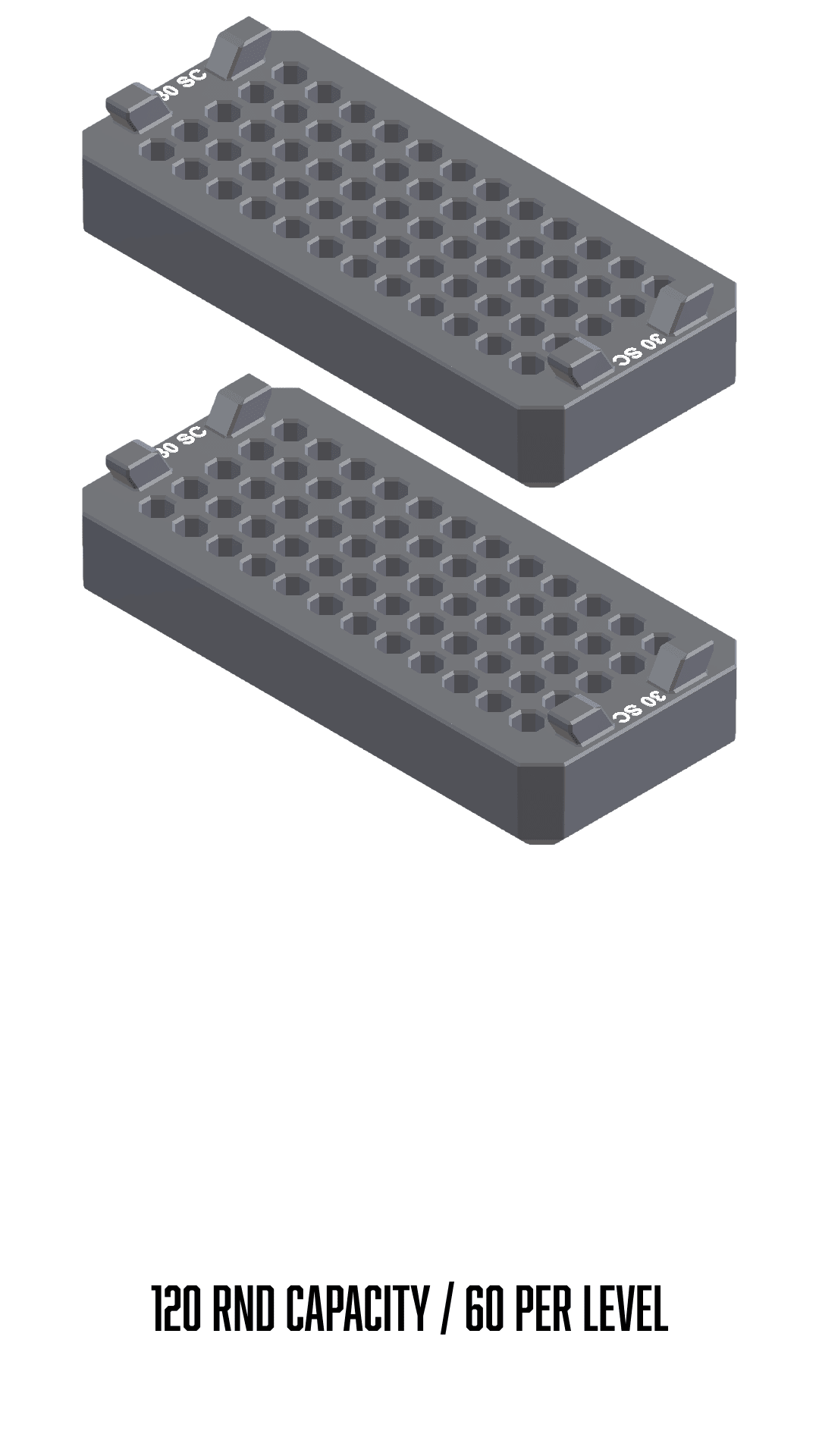 Milwaukee Packout compatible Ammo Inserts double stack. - WM Prints LLC