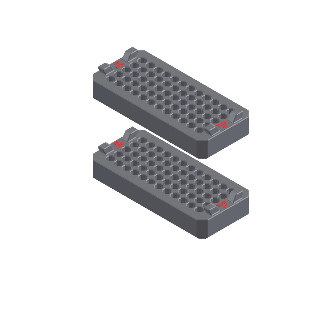 Milwaukee Packout compatible Ammo Inserts double stack. - WM Prints LLC