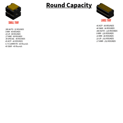 Milwaukee Packout compatible Ammo Inserts double stack. - WM Prints LLC