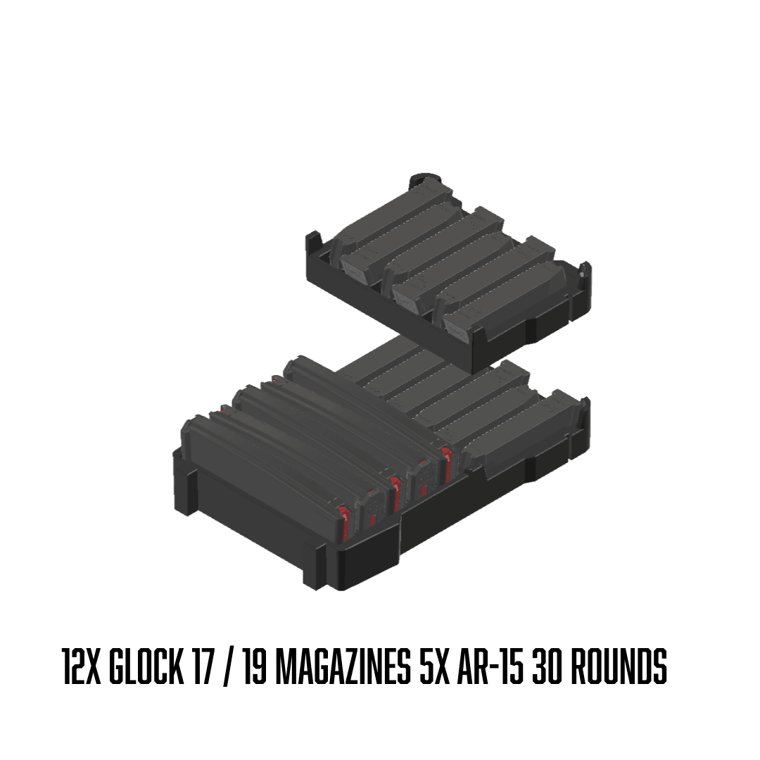 Milwaukee Packout Glock Magazine Inserts. - WM Prints LLC