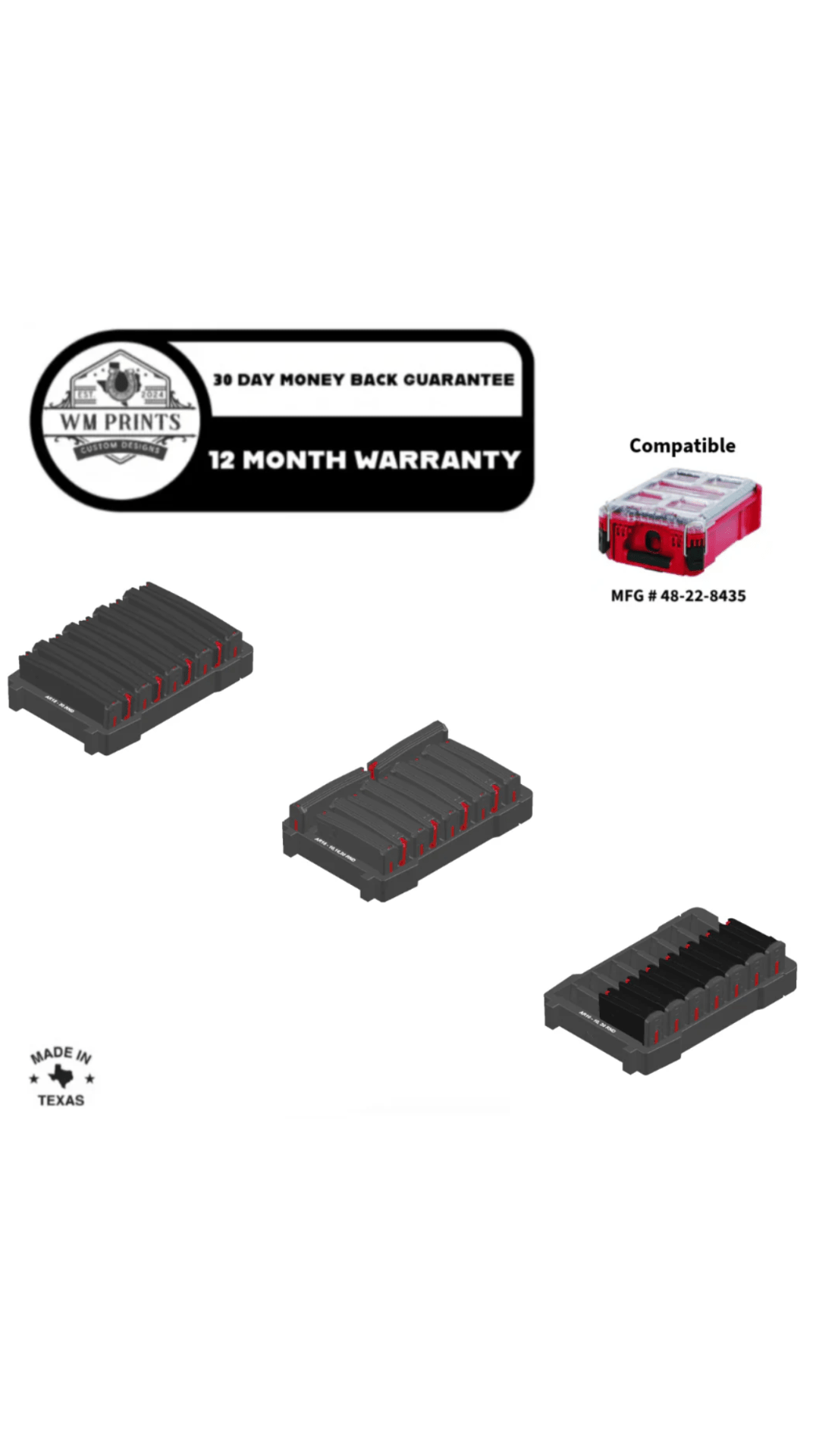 Milwaukee Packout Magpul Magazine Inserts. - WM Prints LLC