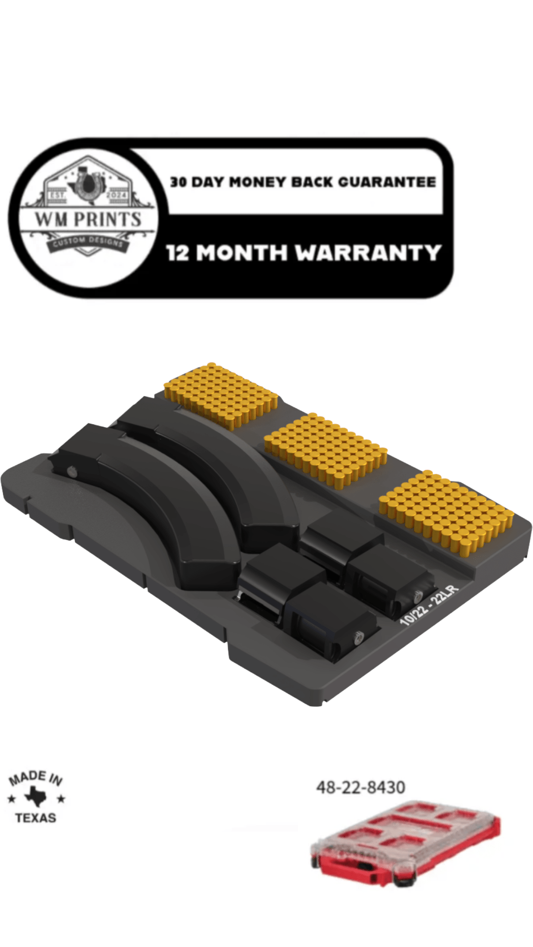 Milwaukee PACKOUT Ruger 10 - 22 Insert - WM Prints LLC