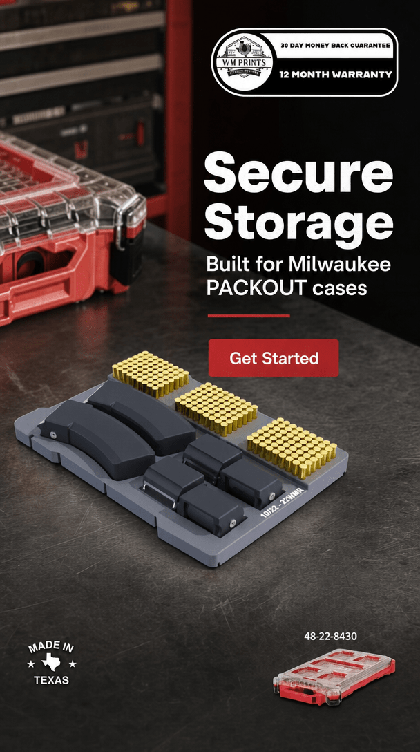 Milwaukee PACKOUT Ruger 10-22 WMR Insert - WM Prints LLC