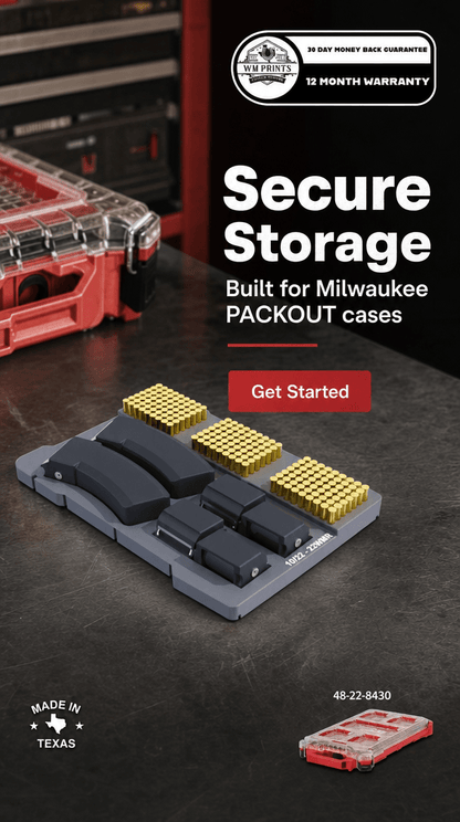 Milwaukee PACKOUT Ruger 10-22 WMR Insert - WM Prints LLC