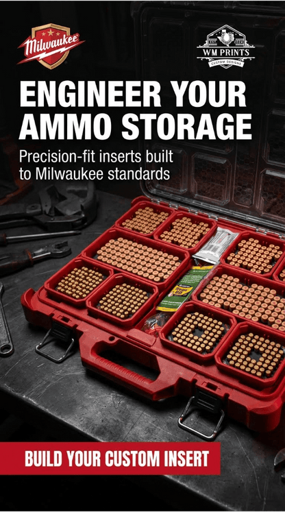 Milwaukee Packout Slim Ammo Inserts. - WM Prints LLC