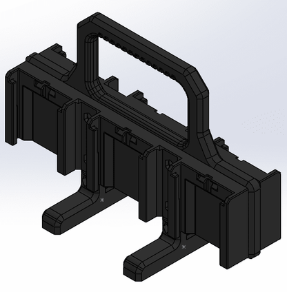 Milwaukee type battery carrier - WM Prints LLC