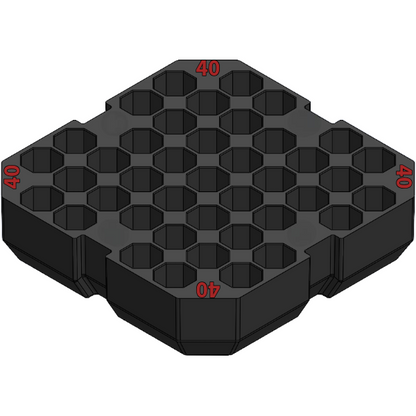 Milwaukee Packout ammo insertsSMALL TRAY 40 RED