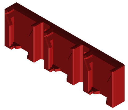 Milwaukee battery holder TRIPLE RED