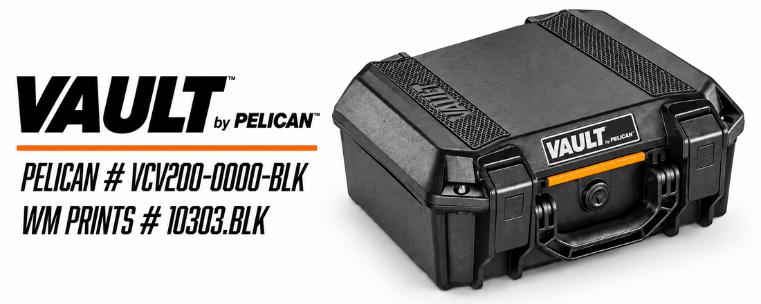 Pelican V200 Vault Equipment Case - WM Prints LLC