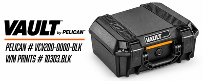 Pelican V200 Vault Equipment Case - WM Prints LLC